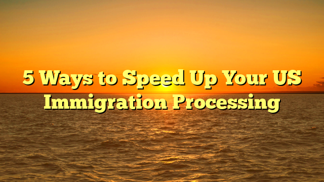 5 Ways to Speed Up Your US Immigration Processing